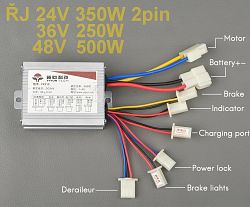 Řídící jednotka pro elektro kola - volba V a W - klikněte pro větší náhled